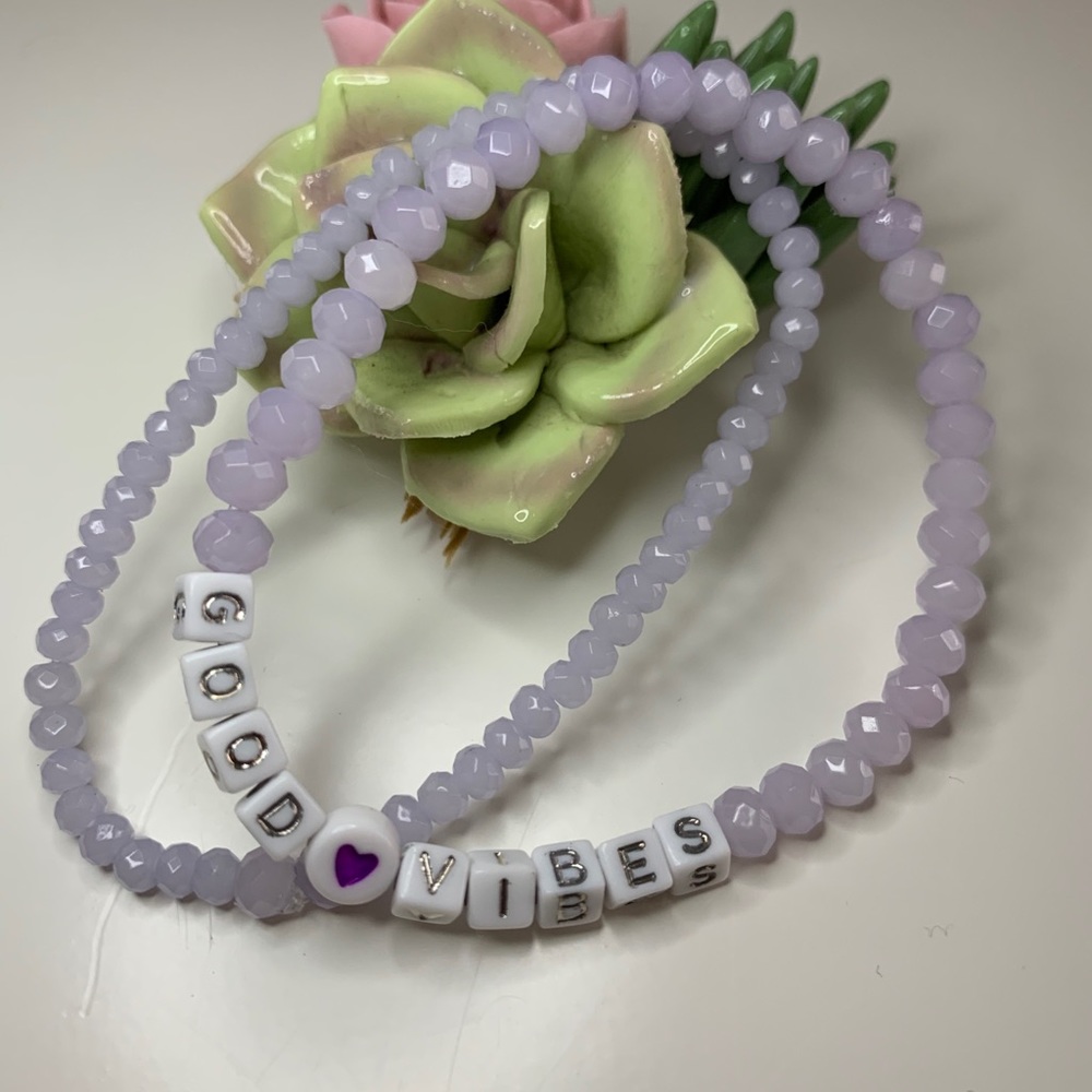 Good vibes) bead bracelet